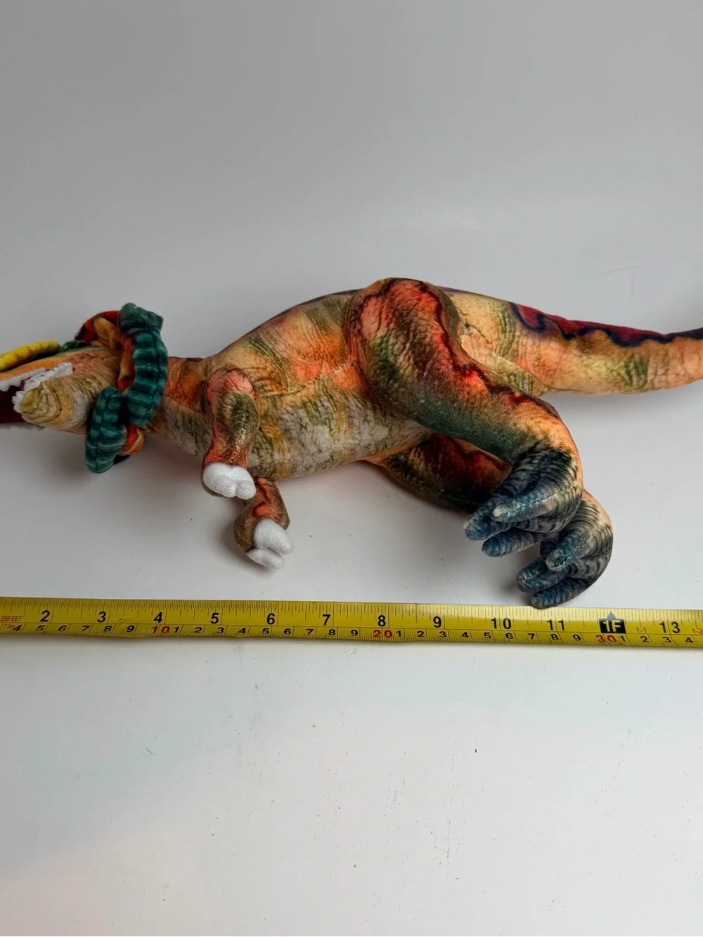 Dilophosaurus Dinosaur Plush Stuffed Animal Multicolor Medium 14-24 Inch P12.